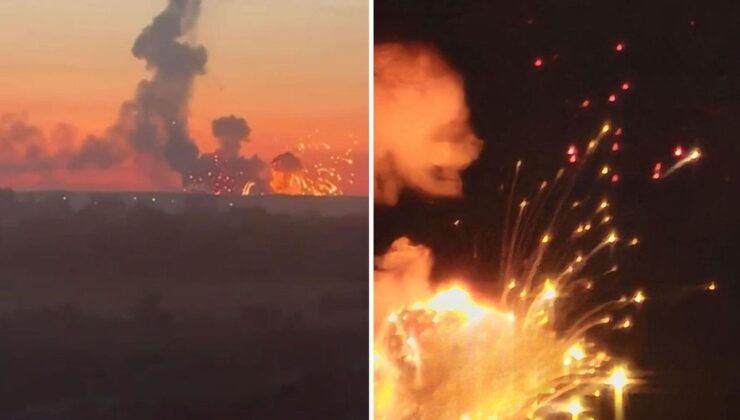 Rusya, Kiev’deki kritik tesisi vurdu! Gökyüzünden ateş yağdı