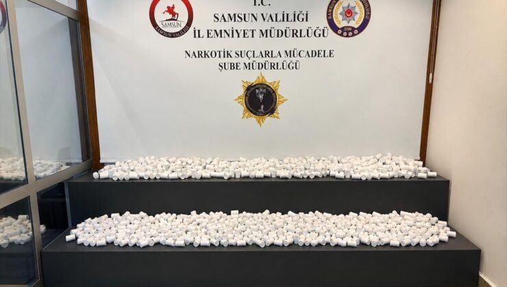 Samsun’da çatı katında 66 bin uyuşturucu hap ele geçirildi
