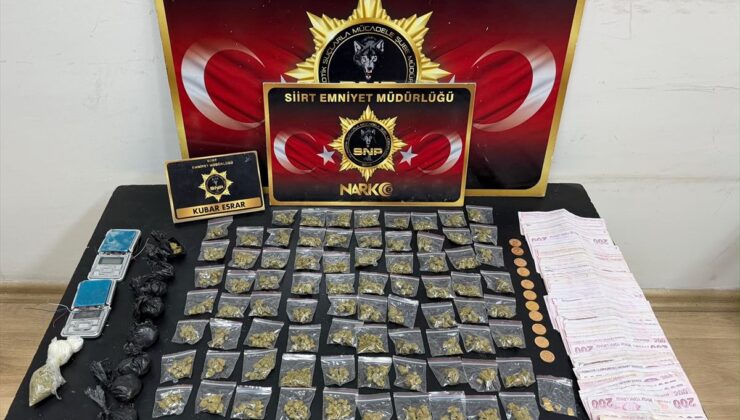Siirt’te uyuşturucu operasyonu: 2 gözaltı