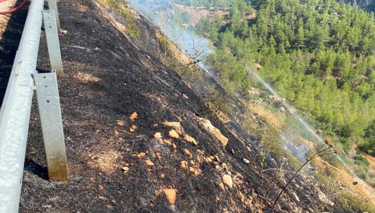 Silifke’de orman yangını söndürüldü