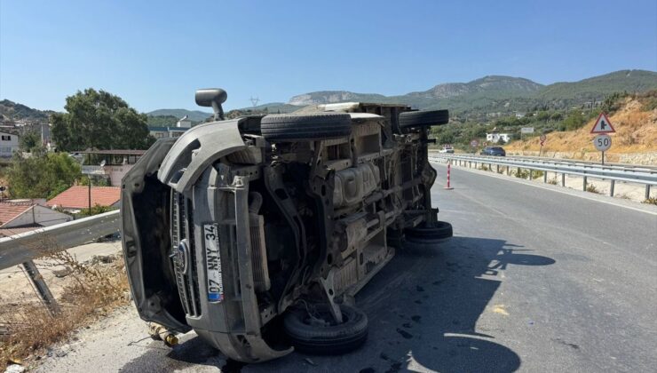 Söke’de Kamyonet Devrildi: Sürücü Yaralandı