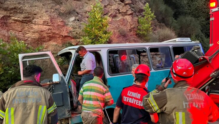Tire’de tarım işçisi minibüsü kazası: 1 ölü, 8 yaralı