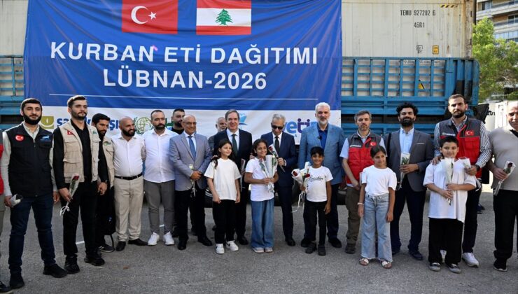 Türkiye’den Lübnan’a 280 Ton Kurban Eti Yardımı