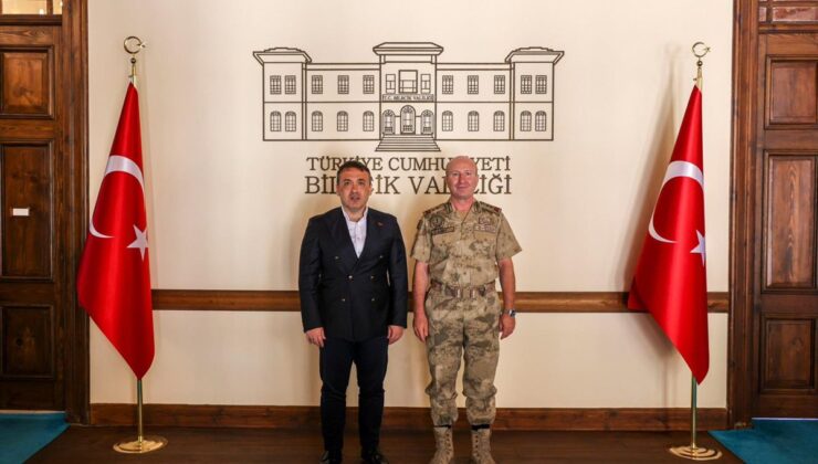 Vali Sözer, Tümgeneral İlbey’i kabul etti