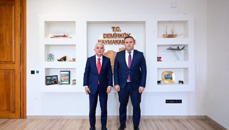 Vali Turan’dan Kaymakam Erdem’e başarı ziyareti