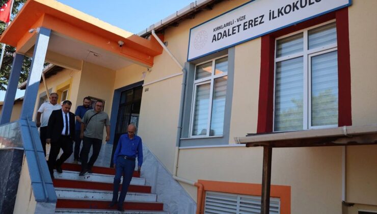 Vize’de okullarda bakım onarım çalışmaları sürüyor
