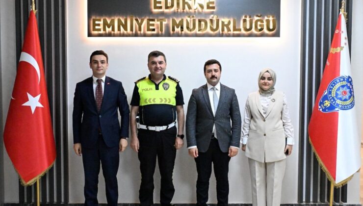 Yeni Kaymakamlardan Emniyet Müdürü Ayhan’a Ziyaret