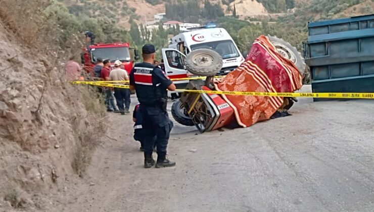Aydın’da traktör devrildi; 1 ölü, 1 yaralı