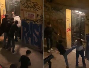 Babaları yaşındaki adamı darbedip telefon ve parasını gasp ettiler
