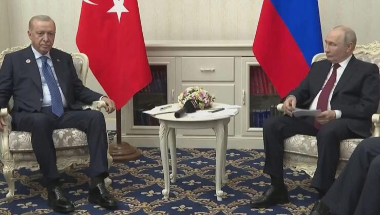 Cumhurbaşkanı Erdoğan ile Rusya Devlet Başkanı Putin’in görüşmesi başladı
