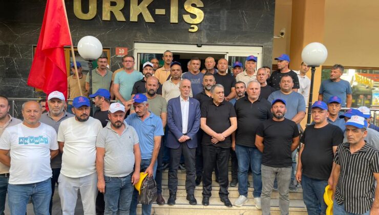 Doruk Madencilik işçilerinden TÜRK-İŞ Genel Başkanı Atalay’a teşekkür ziyareti