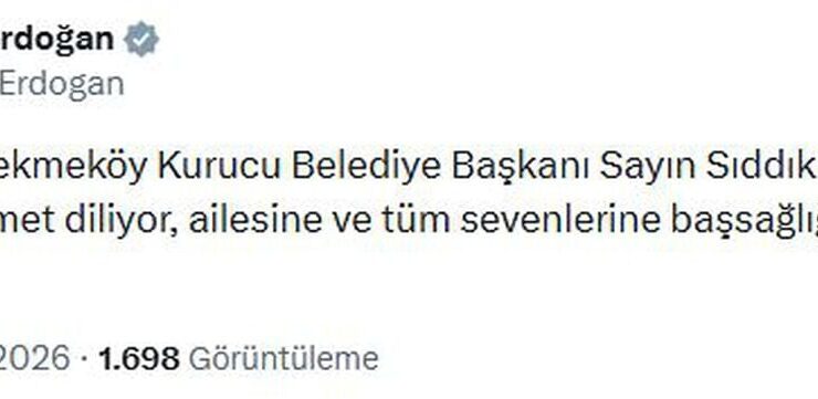Emine Erdoğan’dan Sıddık Eraslan için taziye mesajı
