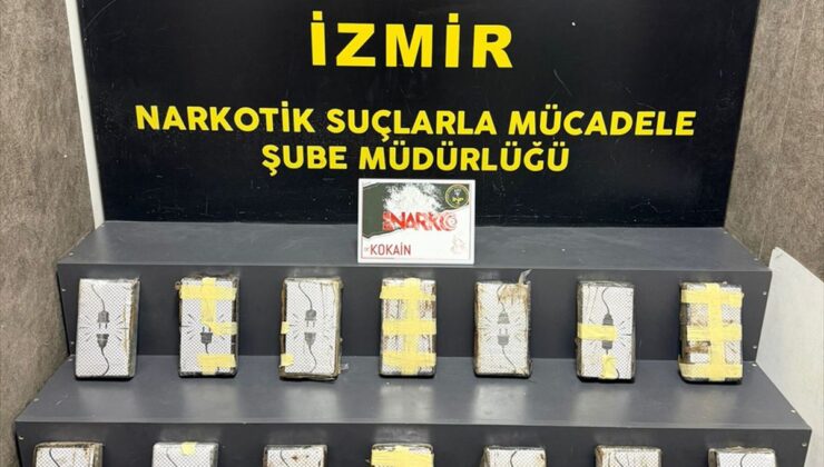 İzmir’de 16 kilo 600 gram sentetik uyuşturucu ele geçirildi