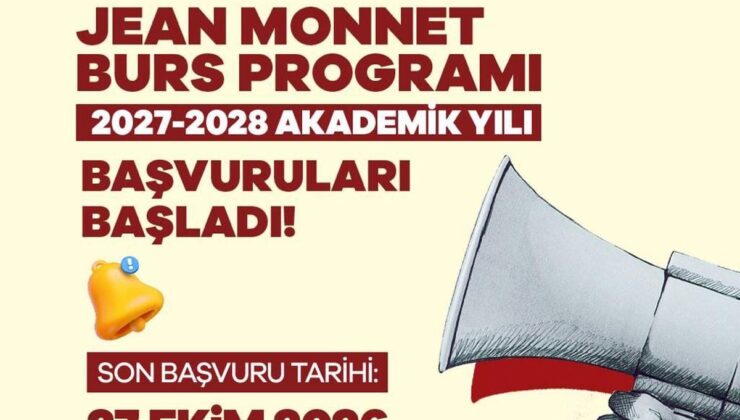Jean Monnet Burs Programı 2027-2028 Başvuruları Başladı