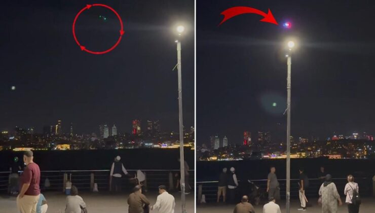 Polis dronu bu kez Üsküdar’da! Anonsu duyanlar uzaklaştı