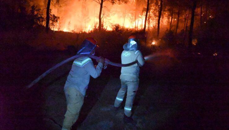 Serik’teki Orman Yangınında Enerji Düşürüldü, Ekipler Kontrol İçin Seferber