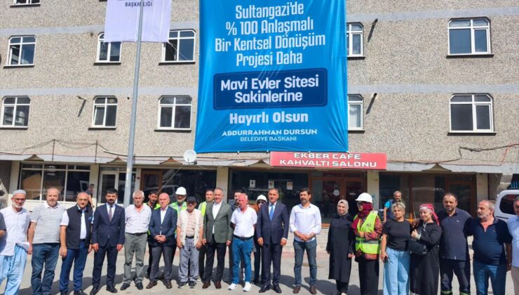 Sultangazi’de Mavi Evler Sitesi’nde yüzde 100 uzlaşı ile yıkım başladı
